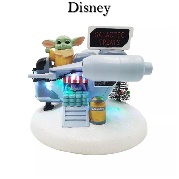 St Nicholas Square Star Wars Grogu Galactic Treats Christmas Village NEW🦋 - Picture 1 of 15